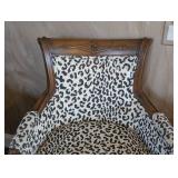MB - Pair of Vintage Leopard Print Armchairs