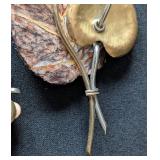 MB - Vintage Fabrice Paris Vintage Gold-Tone Heart Brooch & Earrings Set