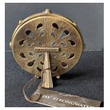 MB - Jay Strongwater Round Frame - Blue Enamel with Cabochons & Crystals