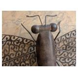 MB - Large Metal Dragonfly Wall Sculpture - 39 in tall x 26 in wide