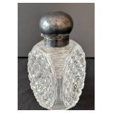 MB - Crystal Decanter With Sterling Silver Top