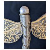 MB - Fabrice Paris Dragonfly Brooch - Gold-Tone with Pearl Head