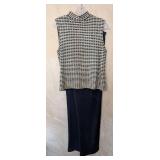 MB - St John Three-Piece Jacket Tank Top Pants Set - Jacket Size 8, Tank Size S, Pants Size 6