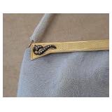 MB - Vintage French Beaded Purse, Light Blue, Hand-Made