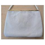 MB - Vintage French Beaded Purse, Light Blue, Hand-Made