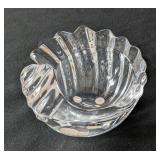 Art Vannes France Crystal Shell Bowl
