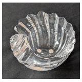 Art Vannes France Crystal Shell Bowl