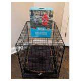 LR - Dog Kennel & Heart to Tail Fire Hydrant Pet Sprinkler - 18 x 24 x 20 in