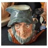 LR - Royal Doulton Five Character Mugs - Gladiator, Rip Van Winkle, Fat Boy & 2 Others