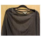 MB - St. John Shoulder Wrap - Black Glitter Sheer - One Size Fits All