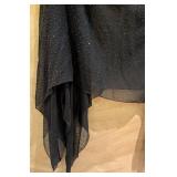 MB - St. John Shoulder Wrap - Black Glitter Sheer - One Size Fits All