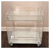 MB - Vintage Lucite Rolling Cart