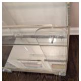 MB - Vintage Lucite Rolling Cart