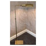 MB - Brass Floor Lamp - 15 in Shade Width, Adjustable Height