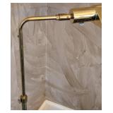 MB - Brass Floor Lamp - 15 in Shade Width, Adjustable Height
