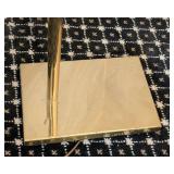 MB - Brass Floor Lamp - 15 in Shade Width, Adjustable Height