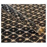 MB - Vintage Glass-Top Side Table with X-Frame Chrome Base