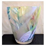 MB - Orrefors Vase, Multicolor Swirl Glass, Sweden