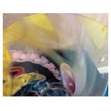 MB - Orrefors Vase, Multicolor Swirl Glass, Sweden