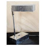 MB - Chrome Vintage Table Lamp - Perforated Mesh Shade