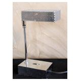 MB - Chrome Vintage Table Lamp - Perforated Mesh Shade