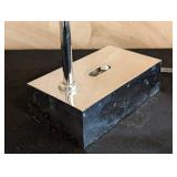 MB - Chrome Vintage Table Lamp - Perforated Mesh Shade