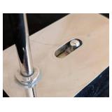 MB - Chrome Vintage Table Lamp - Perforated Mesh Shade