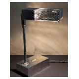 MB - Chrome Vintage Table Lamp - Perforated Mesh Shade