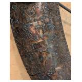 MB - Metal Lizard Wall Hanging - 56 x 19 in Decorative Steel Sculpture