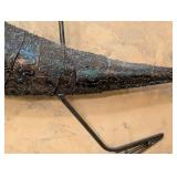 MB - Metal Lizard Wall Hanging - 56 x 19 in Decorative Steel Sculpture