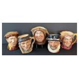 MB - Royal Doulton Character Mugs (Lot of 5)