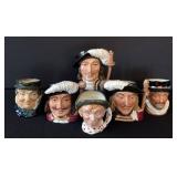 MB - Royal Doulton Six Character Mugs - Athos Aramis Porthos Beefeater (Three Musketeers)