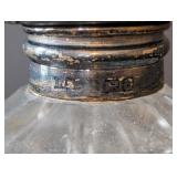 MB - Crystal and Sterling Silver Top Bottle Decanter