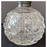 MB - Crystal and Sterling Silver Top Bottle Decanter