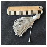 MB - Judith Leiber Ivory Lizard-Embossed Clutch with Pink Stone Bar and Green Accents