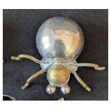 MB - Vintage Sterling Silver Spider Brooches - 3 Pieces