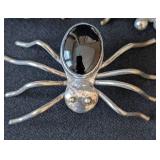 MB - Vintage Sterling Silver Spider Brooches - 3 Pieces