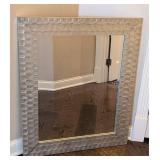MB - Enchante MR884-22 CHM Hammered Silver Wall Mirror 29.5 in W x 35.5 in H Textured Frame