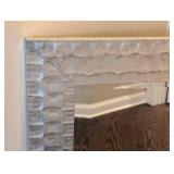 MB - Enchante MR884-22 CHM Hammered Silver Wall Mirror 29.5 in W x 35.5 in H Textured Frame