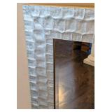 MB - Enchante MR884-22 CHM Hammered Silver Wall Mirror 29.5 in W x 35.5 in H Textured Frame