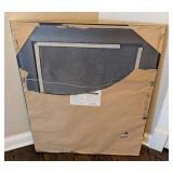 MB - Enchante MR884-22 CHM Hammered Silver Wall Mirror 29.5 in W x 35.5 in H Textured Frame