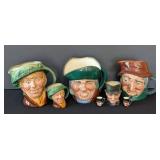 MB - Royal Doulton Five-Character Mugs Set - Uncle Tom Cobbleigh & Toby Philpots