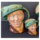 MB - Royal Doulton Five-Character Mugs Set - Uncle Tom Cobbleigh & Toby Philpots