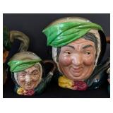 MB - Royal Doulton The Poacher Toby Mugs (Lot of 6)