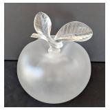 MB - Lalique Nina Ricci Grande Pomme Crystal Apple Perfume Bottle