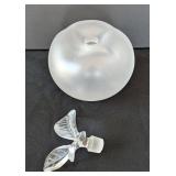 MB - Lalique Nina Ricci Grande Pomme Crystal Apple Perfume Bottle