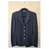 MB - St. John Basics Black Knit Blazer Jacket - Size 10