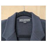 MB - St. John Basics Black Knit Blazer Jacket - Size 10