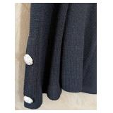 MB - St. John Basics Black Knit Blazer Jacket - Size 10