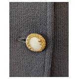 MB - St John Collection Black Knit Jacket - Size 10